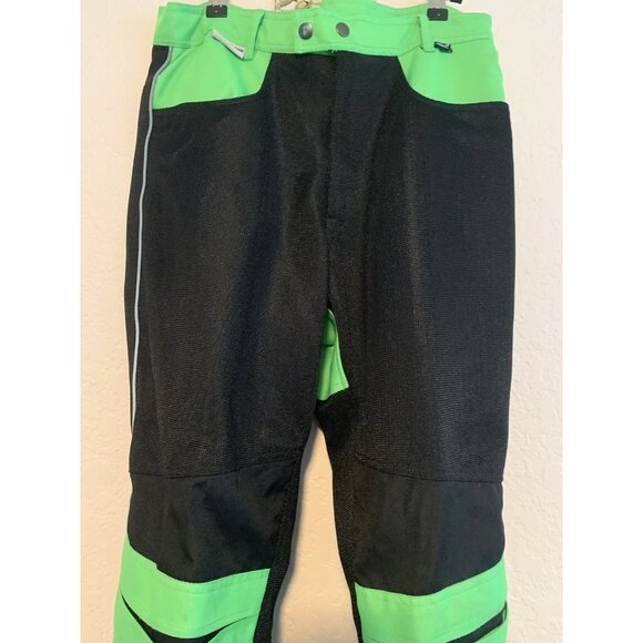 Himaylaya Motor Bike Wear Size M NIght Vision, Duratex, Black Green Knee pads - Picture 2 of 7